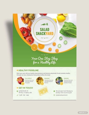 Healthy Food Diet Flyer Template