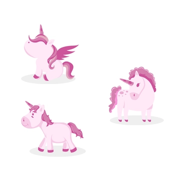 Free Pink Unicorn Clipart Template to Edit Online
