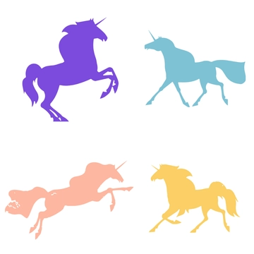 Free Watercolor Unicorn Clipart Template to Edit Online