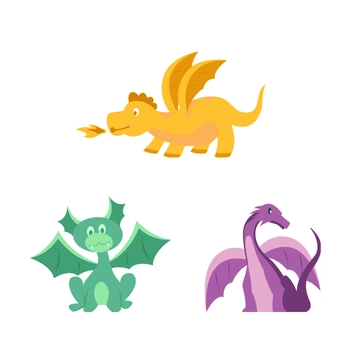 Free Cartoon Dragon Clipart Template to Edit Online