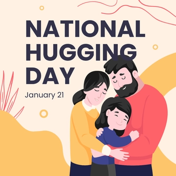 Free National Hugging Day Instagram Post Template to Edit Online