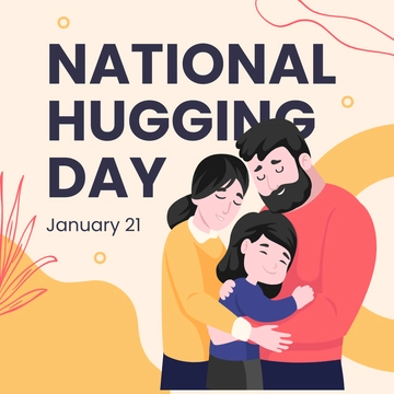 Free National Hugging Day Linkedin Post Template to Edit Online