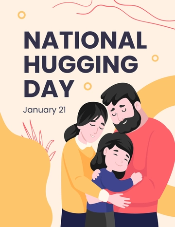 Free National Hugging Day Flyer Template to Edit Online