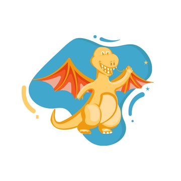 Free Happy Dragon Clipart Template to Edit Online