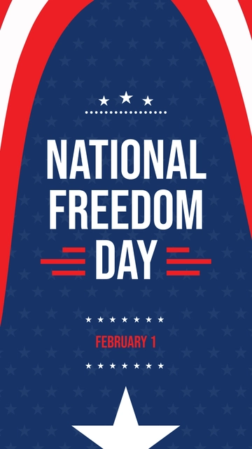 Free National Freedom Day Instagram Story Template to Edit Online