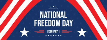 Free National Freedom Day Facebook Cover Template to Edit Online
