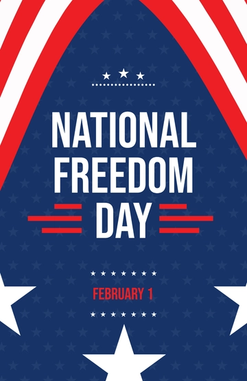 Free National Freedom Day Poster Template to Edit Online