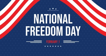 Free National Freedom Day Facebook Post Template to Edit Online