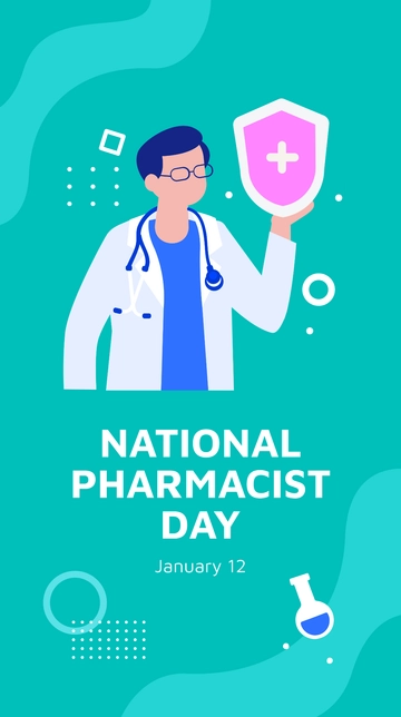 Free National Pharmacist Day Instagram Story Template to Edit Online