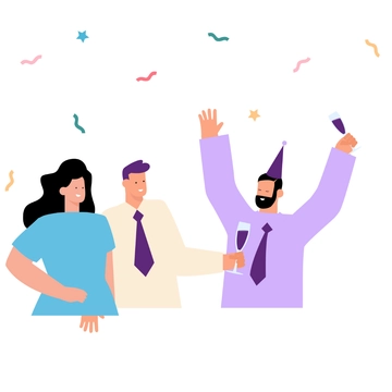 Free Office Party Clipart Template to Edit Online