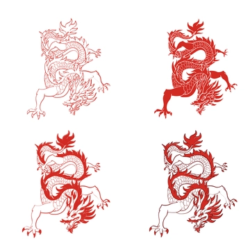 Free Oriental Dragon Clipart Template to Edit Online