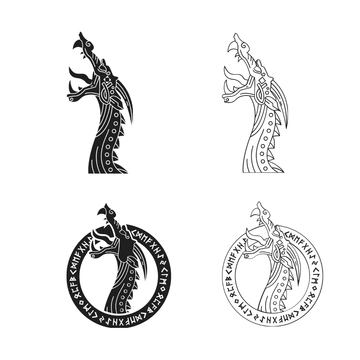 Free Viking Dragon Clipart Template to Edit Online