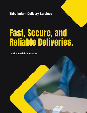Free Delivery Service Flyer Template to Edit Online