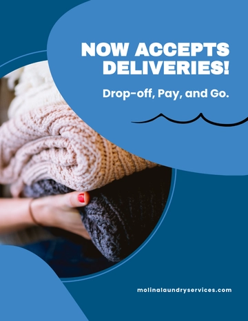Free Laundry Delivery Flyer Template to Edit Online