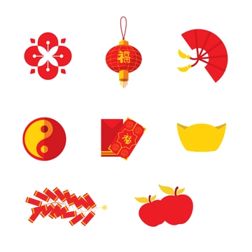 Free Chinese New Year Decoration Clipart Template to Edit Online
