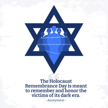 Free Holocaust Remembrance Day Quote Instagram Post Template to Edit Online