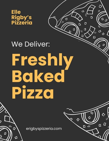 Free Pizza Delivery Flyer Template to Edit Online