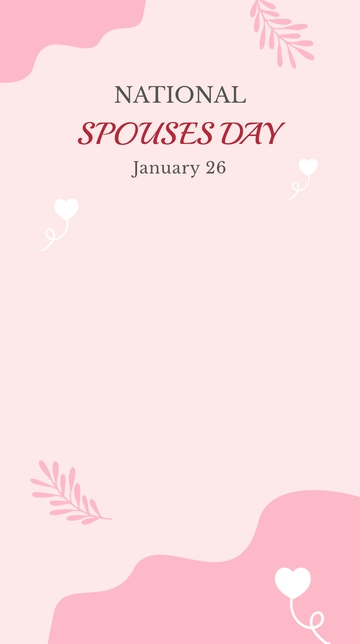 Free Happy National Spouses Day Instagram Story Template to Edit Online