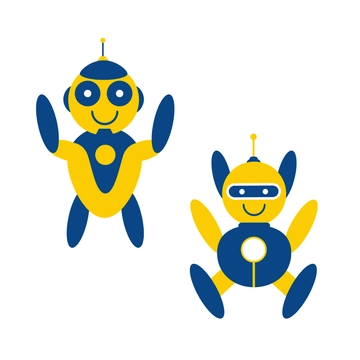 Free Flat Robot Clipart Template to Edit Online