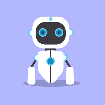Free White Robot Clipart Template to Edit Online
