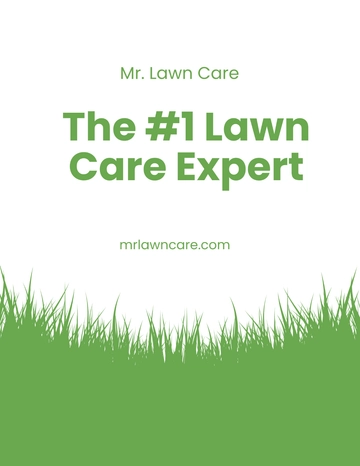 Free Lawn Care Advertising Flyer Template to Edit Online