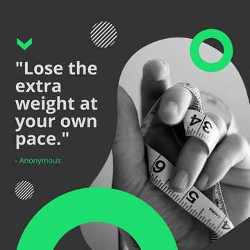Free Weight Loss Quote Post, Instagram, Facebook Template to Edit Online