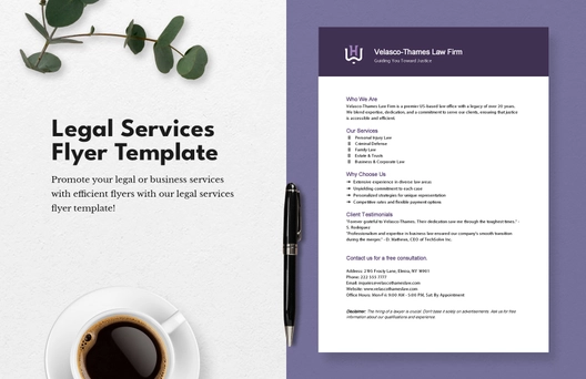 Legal Services Flyer Template