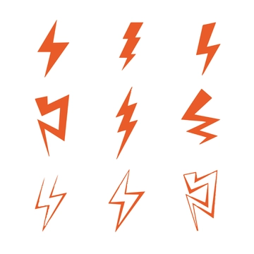 Free Flat Lightning Clipart Template to Edit Online