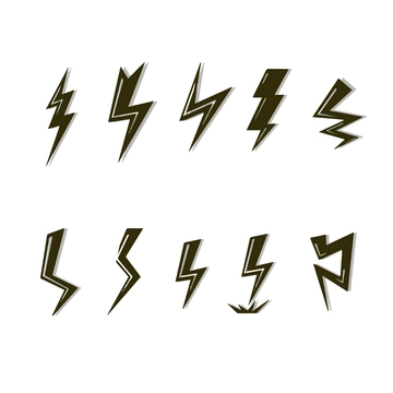 Free Lightning Shape Clipart Template to Edit Online