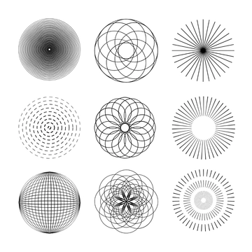 Free Circle Line Clipart Template to Edit Online