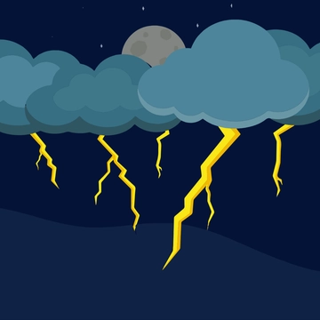 Free Cloud Lightning Clipart Template to Edit Online