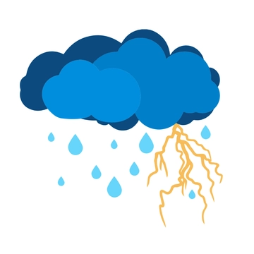 Free Lightning Rain Clipart Template to Edit Online