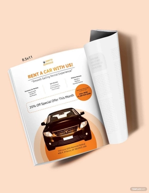 Car Rental Magazine Ads Template