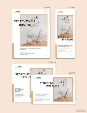 Furniture Shop Magazine Ads Template