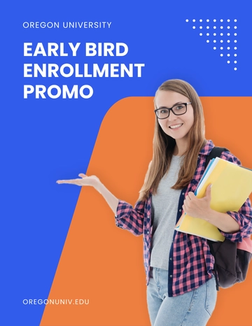 Free University Promotion Flyer Template to Edit Online