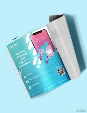 Mobile App Magazine Ads Template