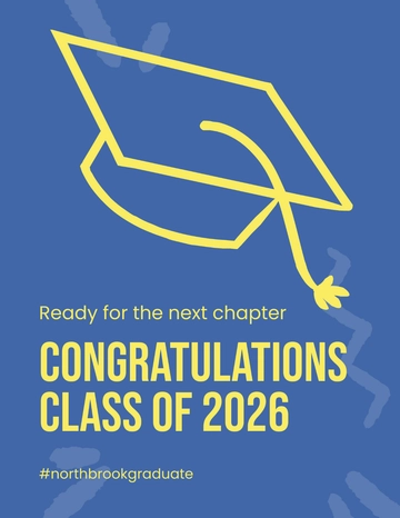 Free College Graduate Flyer Template to Edit Online