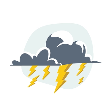 Free Thunder Lightning Clipart Template to Edit Online