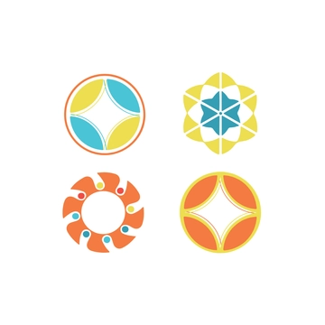 Free Colorful Circle Clipart Template to Edit Online