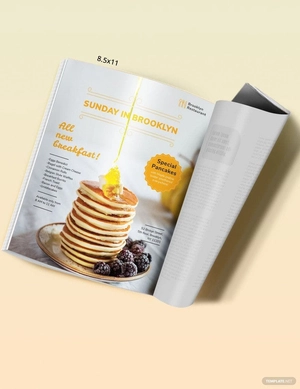 Restaurant Magazine Ads Template