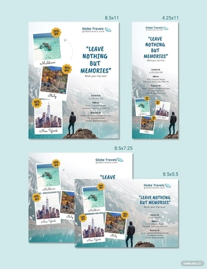 Travel Agency Magazine Ads Template