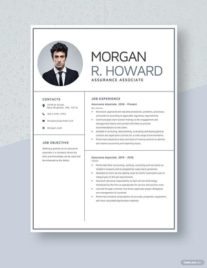 Assurance Associate Resume