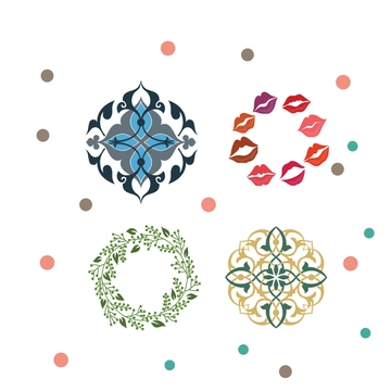 Free Decorative Circle Clipart Template to Edit Online