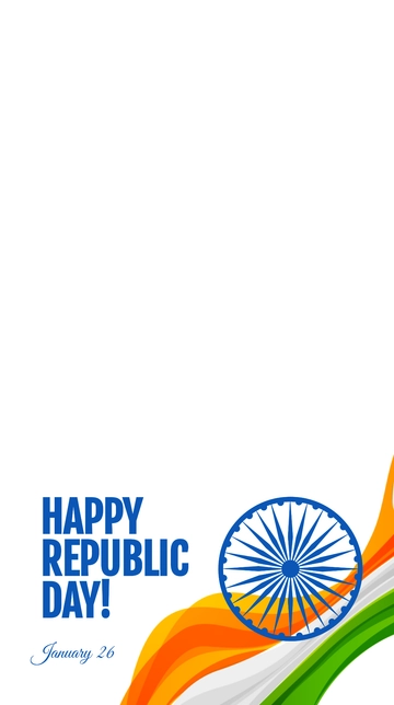 Free Happy Republic Day Snapchat Geofilter Template to Edit Online