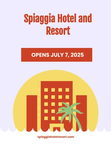 Free Hotel Opening Flyer Template to Edit Online