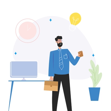 Free Business Man Clipart Template to Edit Online