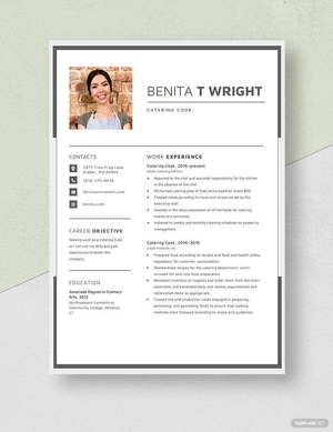 Catering Cook Resume