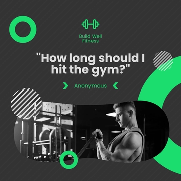 Free Fitness Question Of The Day Post, Instagram, Facebook Template to Edit Online