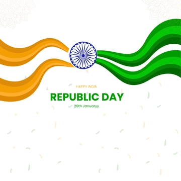 Free Wavy India Republic Day Clipart Template to Edit Online