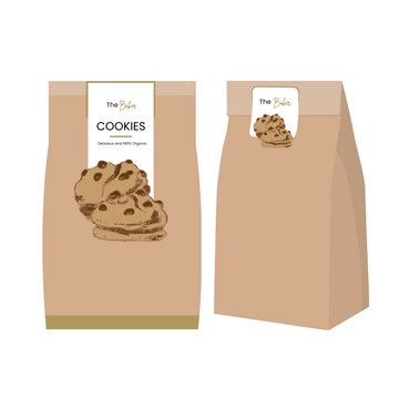 Free Cookies Packaging Clipart Template to Edit Online
